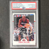 2006-07 NBA Fleer #161 Travis Outlaw Signed Card AUTO PSA Slabbed Portland Trail Blazers