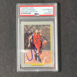 2007-08 NBA Topps Turkey Red #143 Jose Calderon Signed Card AUTO PSA Slabbed Raptors