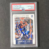 2015-16  Panini Hoops #217 Courtney Lee Signed Card AUTO PSA Slabbed Grizzlies