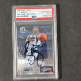 2012-13 Absolute Basketball #84 O.J. Mayo Signed Card AUTO PSA Slabbed Mavericks