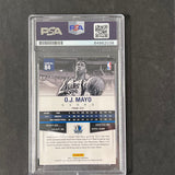 2012-13 Absolute Basketball #84 O.J. Mayo Signed Card AUTO PSA Slabbed Mavericks