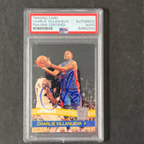 2010-11 Panini Donruss #57 Charlie Villanueva Signed Card AUTO PSA/DNA Slabbed Pistons