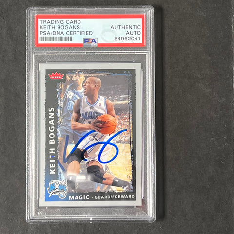 2008-09 NBA Fleer #15 Keith Bogans Signed Card AUTO PSA/DNA Slabbed Magic