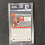 2009-10 Upper Deck Basketball #13 D.J. Augustin Signed Card AUTO PSA Slabbed Bobcats