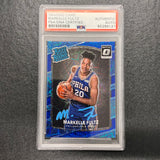 2017-18 Panini Donruss Optic #200 MARKELLE FULTZ Signed Card AUTO PSA Slabbed Sixers