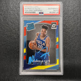 2017-18 Panini Donruss Optic #200 MARKELLE FULTZ Signed Card AUTO PSA Slabbed Sixers