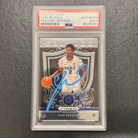 2019 Panini Prizm #43 Cam Reddish Signed Card AUTO PSA Slabbed Duke