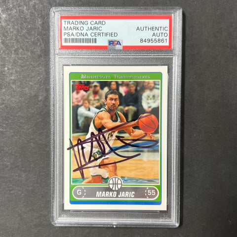 2006 Topps #35 Marko Jaric Signed Card PSA Slabbed Clippers