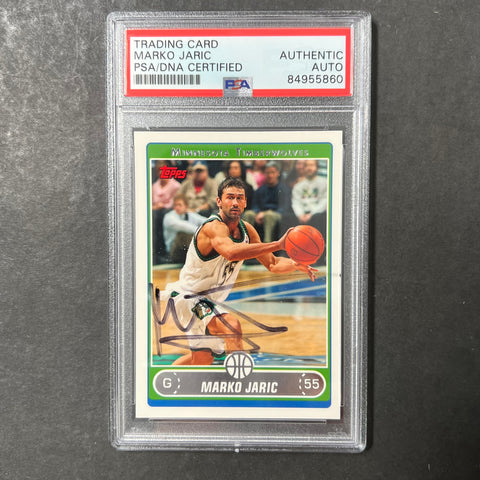 2006 Topps #35 Marko Jaric Signed Card PSA Slabbed Clippers