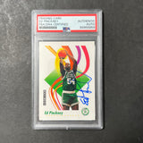 1991-92 Skybox #19 Ed Pinckney Signed Card AUTO PSA Slabbed Celtics