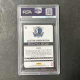 2015-16 Panini Complete #282 Justin Anderson Signed Card AUTO PSA Slabbed RC Mavericks