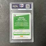 2020-21 Panini Donruss #65 Davis Bertans Signed Card AUTO PSA/DNA Slabbed Wizards