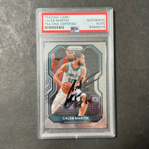 2020-21 Panini Prizm #276 Caleb Martin Signed AUTO PSA Slabbed RC Hornets