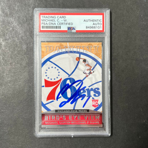 2013-14 Panini Basketball #9 Michael Carter-Williams Signed Card AUTO PSA Slabbed RC Sixers