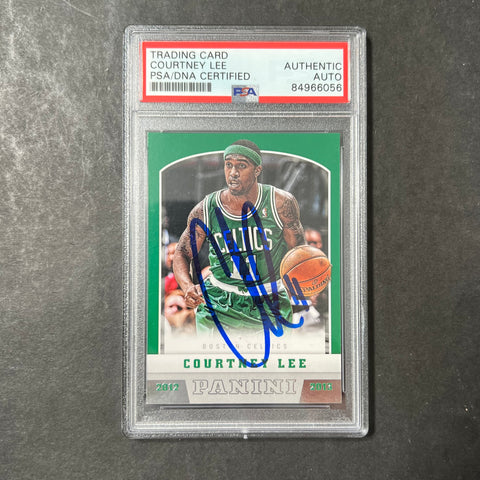 2012-13 Panini Hoops #36 Courtney Lee Signed Card AUTO PSA Slabbed Celtics