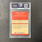 2004 Fleer NBA Properties #98 Darius Miles signed Card Auto PSA Slabbed Trailblazers