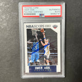 2015-16 Panini Hoops #156 Omer Asik Signed Card AUTO PSA/DNA Slabbed Pelicans