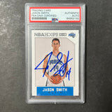 2015-16 NBA Hoops #43 Jason Smith Signed Card AUTO PSA Slabbed Magic