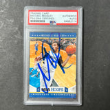 2012 Panini America #118 Michael Beasley Signed Card AUTO PSA Slabbed Timberwolves