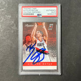 2012-13 Panini Prestige #11 Nicolas Batum Signed Card AUTO PSA Slabbed Blazers