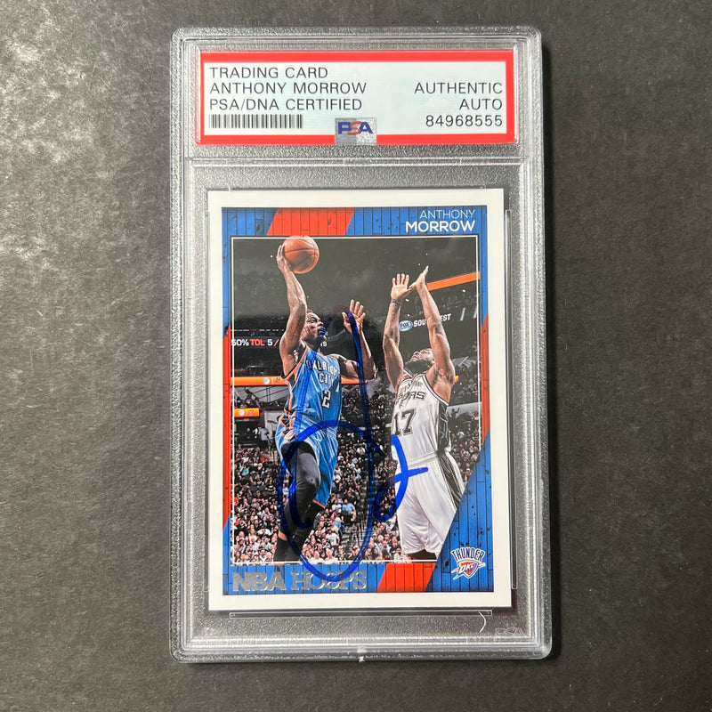2006-07 Panini Hoops #242 Anthony Morrow Signed Card AUTO PSA/DNA Slabbed Thunder