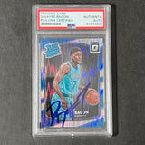 2017-18 Donruss Rated Rookie #161 Dwayne Bacon Signed Card AUTO PSA/DNA Slabbed RC Hornets