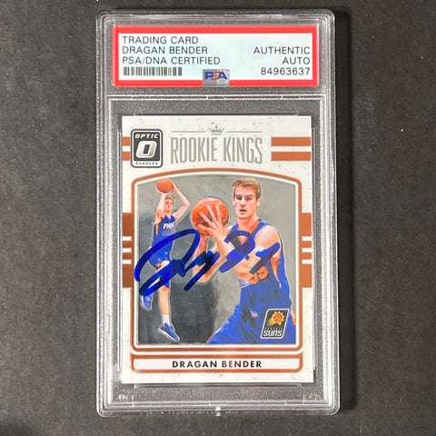 2016-17 Panini Donruss Optic #4 Dragan Bender Signed Card AUTO PSA Slabbed Suns