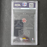 2014-15 Panini Excalibur #27 Jonas Valanciunas Signed Card AUTO PSA Slabbed Raptors