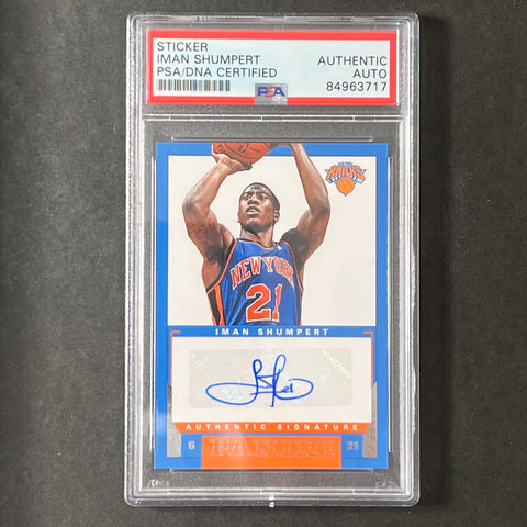 2012-13 Panini  #2 Iman Shumpert Signed Card AUTO PSA Slabbed Knicks