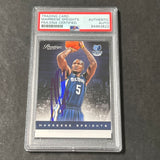 2012 Panini Basketball #124 Marreese Speights Signed Card AUTO PSA Slabbed Grizzlies