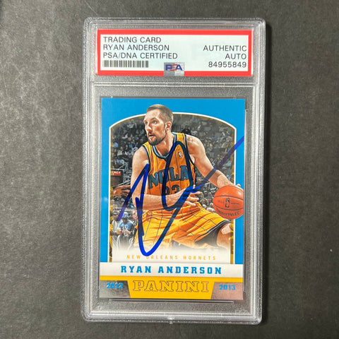 2012-13 Panini #149 Ryan Anderson Signed Card AUTO PSA Slabbed Hornets