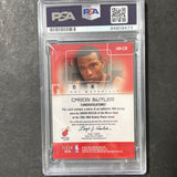 2002-03 Fleer Hoops Hot Materials #HM-CB Caron Butler Signed Card AUTO PSA Slabbed Heat