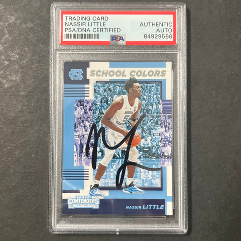 2019 Panini Contenders Draft Picks #12 NASSIR LITTLE Signed AUTO PSA Slabbed RC North Carolina