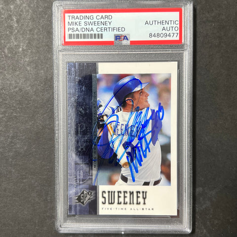 2006 Upper Deck #43 Mike Sweeney Signed Card Auto PSA Slabbed Royals