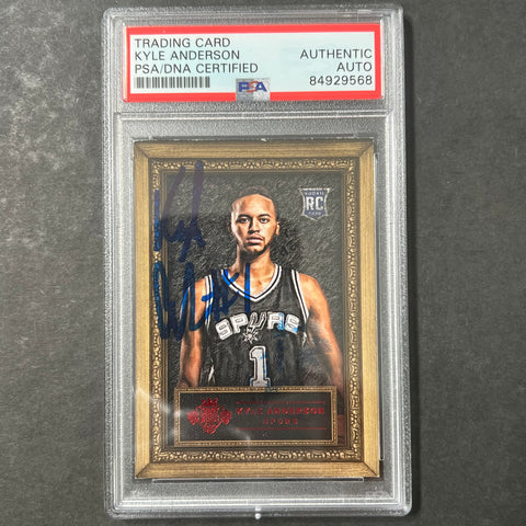 2014-15 Panini Court Kings #82 Kyle Anderson Signed Card AUTO PSA/DNA Slabbed RC Spurs