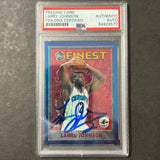 1995 Topps #233 Larry Johnson Signed Card AUTO 10 PSA Slabbed Hornets