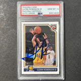 2016-17 Panini Complete #242 Glenn Robinson III Signed Card AUTO 10 PSA Slabbed Pacers