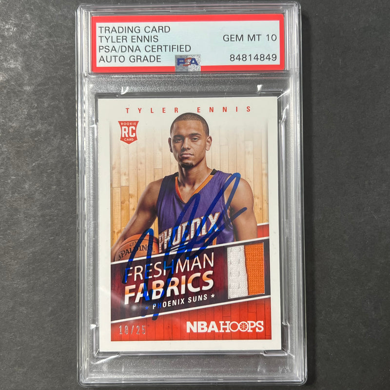 2014-15 Panini Hoops #9 Tyler Ennis Signed AUTO 10 PSA Slabbed RC Suns