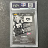 2015 Panini Contenders Draft Picks #109 Aaron White Signed Card AUTO 10 PSA Slabbed Iowa