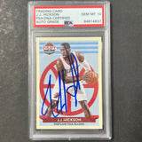 2013 Panini Past & Present #134 J.J. Hickson Signed Card AUTO 10 PSA Slabbed Trail Blazers