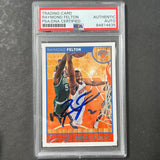 2013-14 Panini Hoops #98 Raymond Felton Signed Card AUTO PSA/DNA Slabbed Knicks