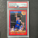 2013-14 Panini NBA Hoops #93 Pablo Prigioni Signed Card AUTO PSA Slabbed Knicks