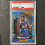 2017-18 Donruss Optic Rated Rookie #166 Damyean Dotson Signed Card AUTO PSA Slabbed RC Knicks