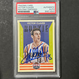 2013 Panini Past & Present #185 Victor Claver Signed Card AUTO PSA Slabbed Trail Blazers