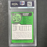 1977 Topps #121 Chris Ford Signed card AUTO 10 PSA Slabbed Pistons