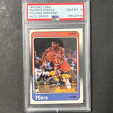 1988 Fleer #86 Maurice Cheeks Signed AUTO 10 PSA Slabbed 76ers