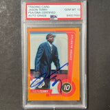 1999 Topps #111 Jason Terry Signed Card AUTO 10 PSA Slabbed Hawks