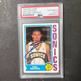 2002 Topps #107 Earl Watson Signed Card AUTO PSA Slabbed Sonics