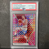 2019-20 Panini Mosaic #117 Tomas Satoransky Signed AUTO PSA Slabbed Bulls