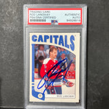 2005 In The Game #447 Rod Langway Signed Card AUTO PSA Slabbed Capitals